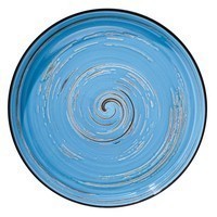Фото Тарелка обеденная Wilmax Spiral Blue 28 см WL-669620 / A
