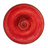 Фото Тарелка глубокая Wilmax Spiral Red 20 см WL-669222 / A