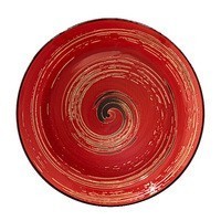 Фото Тарелка глубокая Wilmax Spiral Red 25,5 см WL-669227 / A