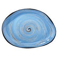 Фото Блюдо Wilmax Spiral Blue 33 х 24,5 см WL-669642 / A