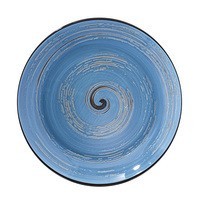 Тарелка Wilmax Spiral Blue 25,5 см 350 мл WL-669627 / A
