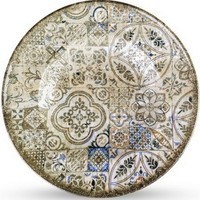 Тарелка Wilmax Vintage Mosaic Graphics глубокая круглая 27 см 400 мл WL-671325 / A