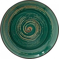 Фото Тарелка Wilmax Spiral Green глубокая 28,5 см 500 мл WL-669528 / A