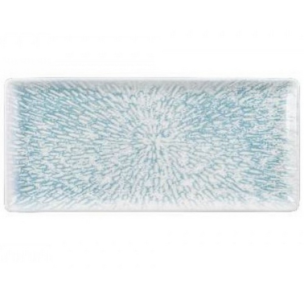 Блюдо Wilmax Coral Blue Graphics плоское прямоугольное 33х15 см WL-671653 / A